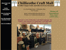 Tablet Screenshot of chillicothecraftmall.com